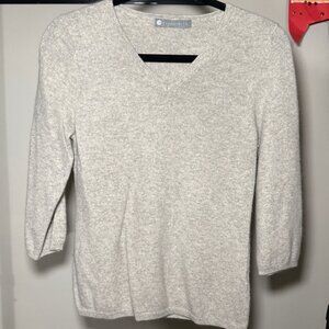 In Cashmere Light Grey Sweater